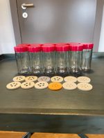 Kleine Gewürzglässer mit Deckel