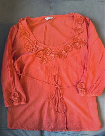 Per Una coral blouse, UK size 10, perfect for summer!