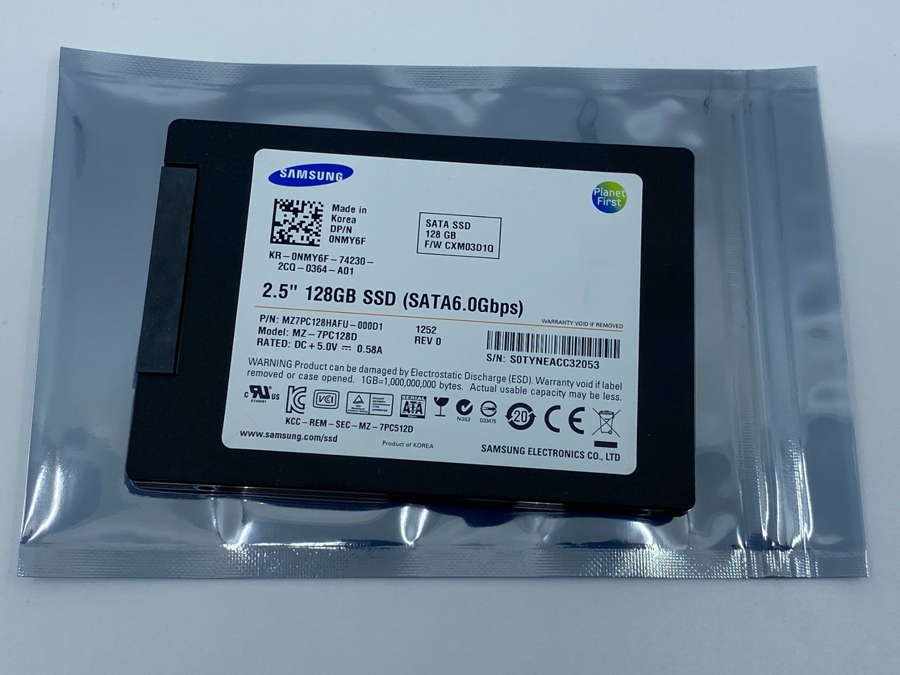 Kingston Harddisks: Samsung 128GB SSD Harddisk (42) – Gebraucht aus Langwiesen von Restposten-24