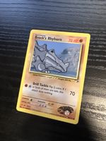 Brock‘s Rhyhorn 70/132 Gym Heroes Non Holo Wotc Pokemon