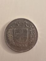 5 Fr Silbermünze 1932