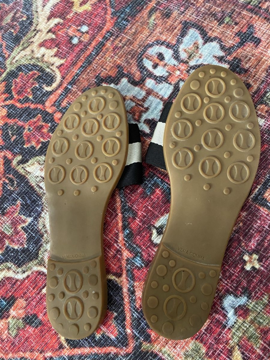 Bally Chaussures femmes: Bally Ribbon Textile Leather Slide Flat Sandal  – D'occasion à Münchenstein par B771 8