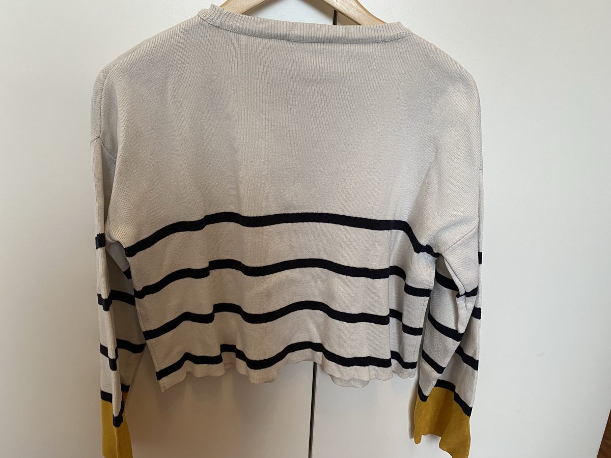 Stradivarius Maglioni & Felpe: Pull Stradivarius rayé jaune et noir taille S – Usato da Aigle venduto da Celina28 1