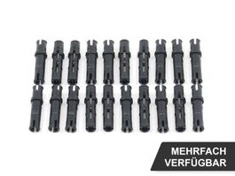 20x Lego Technic Pin 3L Schwarz 6558