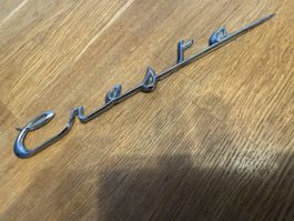 Cresta Schriftzug Chrom, Auto Emblem, Oldtimer