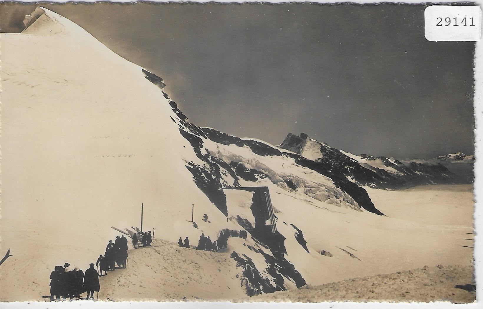 Cartoline postali: Jungfraujoch - Blick auf die Sphinx u. – Usato da Ettingen venduto da Kartenplanet