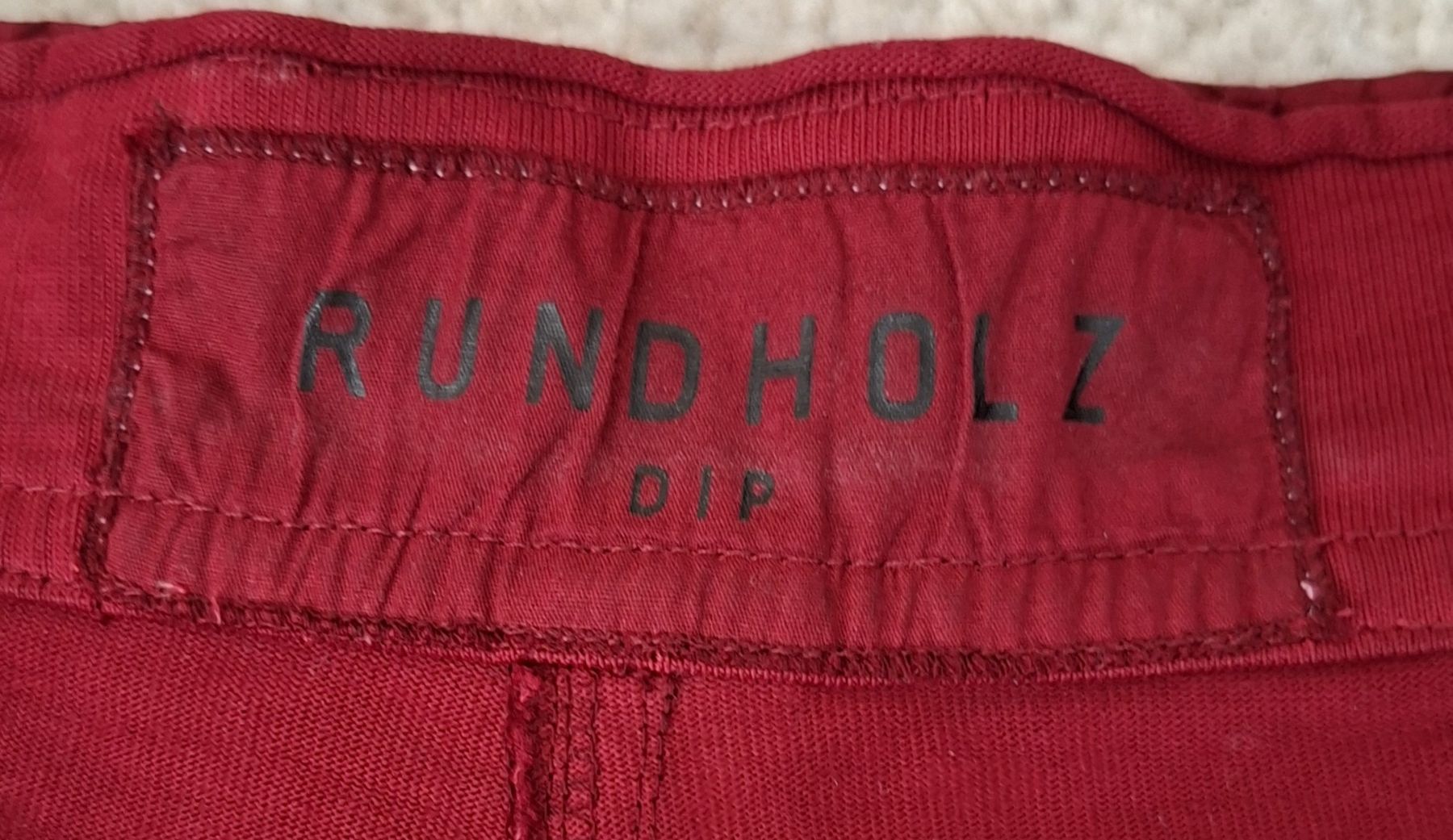 Rundholz Hosen: Rundholz Dip Cargohose rot, L – Neu (gemäss Beschreibung) aus Basel von Cerich 4