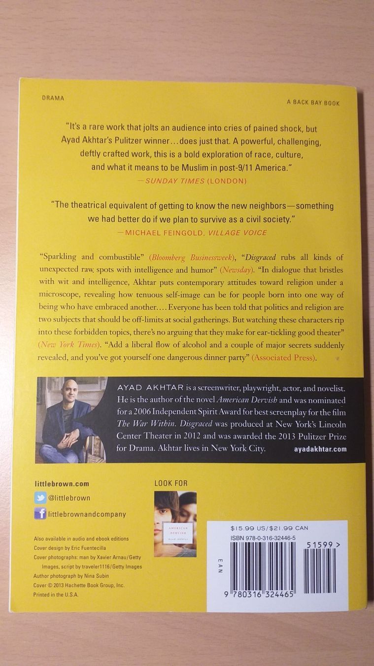 Libri: Disgraced, Ayad Akhtar – Usato da Schindellegi venduto da nin_7njd 1