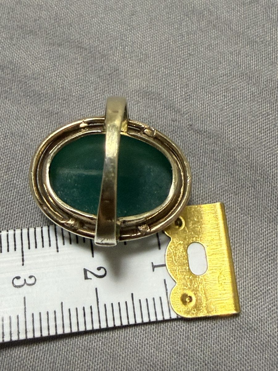 Ringe: RingGold mit Chrysopras  – Gebraucht aus Oberhof von RealStone 2