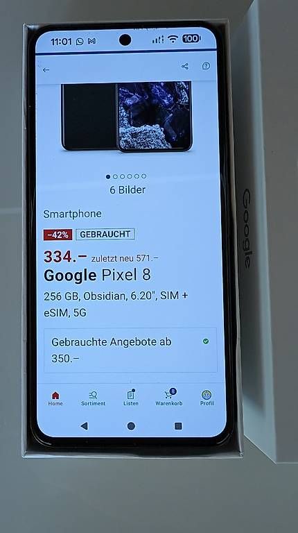 Handys / Smartphones: Googel Pixel 8 256 GB  – Neu und originalverpackt aus Gossau SG von Opelmatti 1