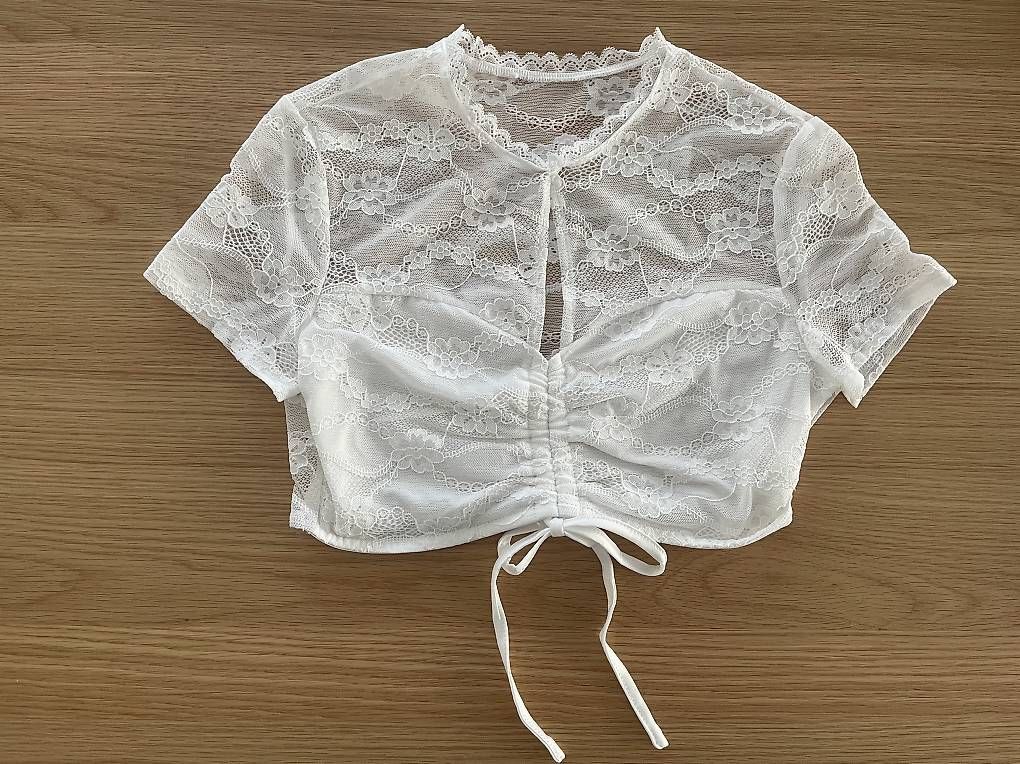Camicette: Dirndlbluse weiss ca. Gr. S Oktoberfest – Nuovo (secondo la descrizione) da Reinach BL venduto da present4you