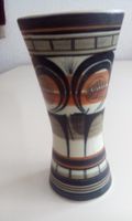 KERAMIKVASE MIT  FANTASIEDESIGN, RUND KONISCH, 20 CM HOCH
