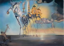 Salvador Dalí , Acryl auf Leinwand, Kopie