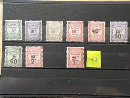 Série timbres taxe Neufs */** 1908-1925