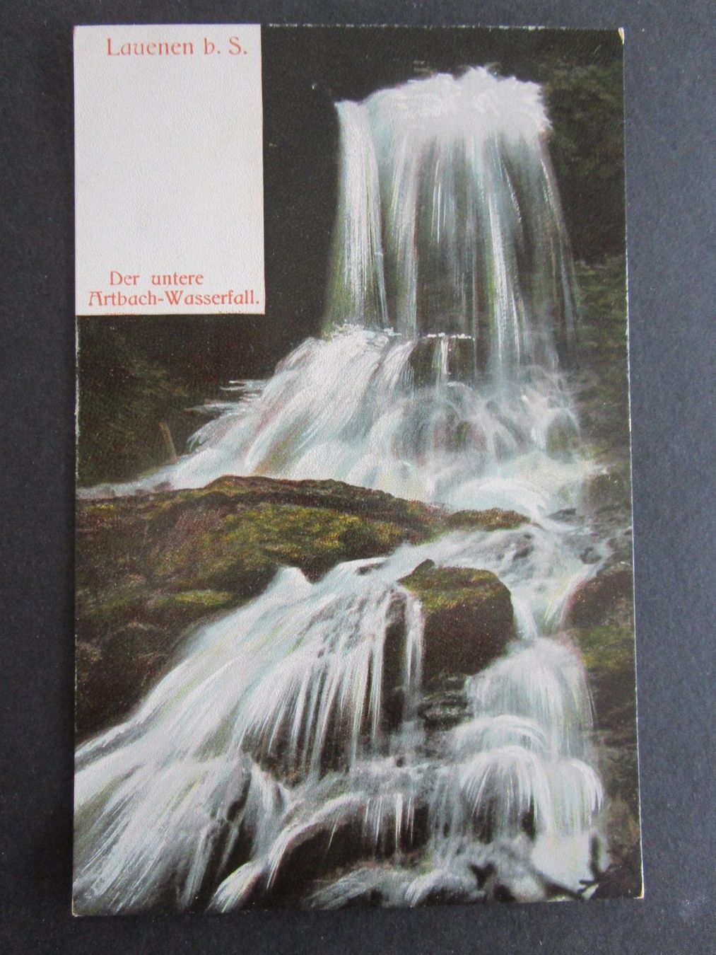 Cartoline postali: Artbach-Wasserfall Lauenen – Usato da Rubigen venduto da Menthe