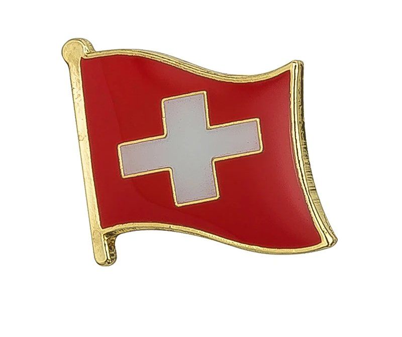 Bandiere: 50x Flagge der Schweiz Pins - drapeau Suisse – Nuovo e nell'imballaggio originale da Bussigny venduto da NATURALO