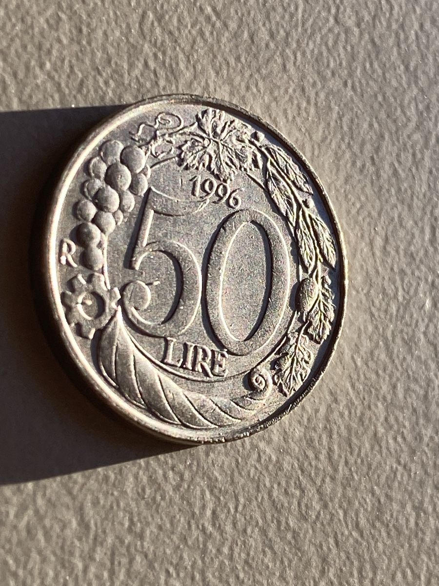 Tutti le monete: Italie - 50 lires - 1996 – Usato da Payerne venduto da Mike1682