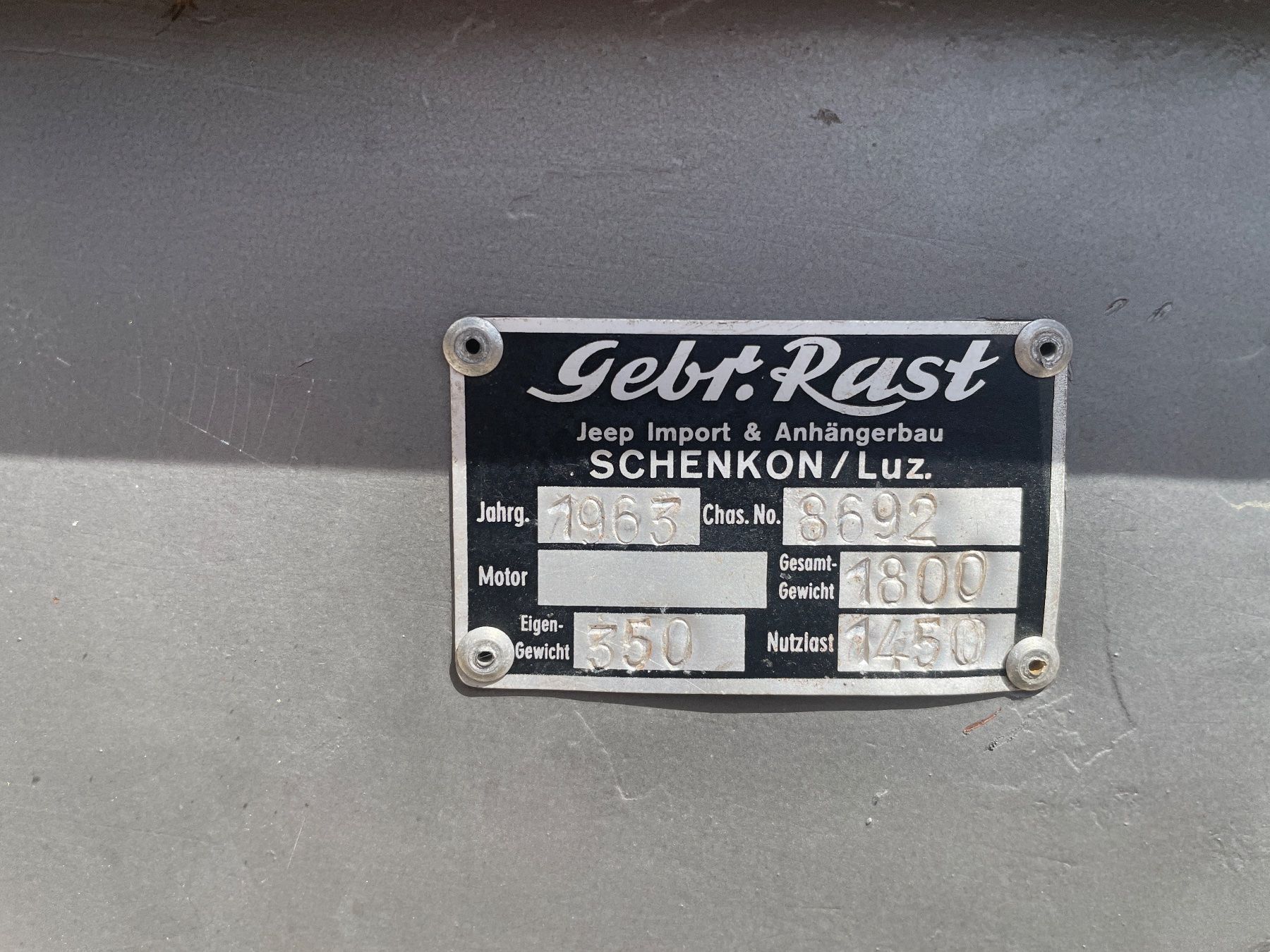Camions-bennes: Rückwärts Kippanhänger – D'occasion à Steinen par Muli5 4