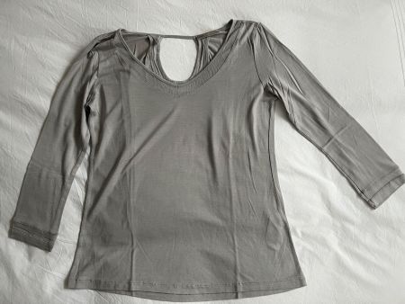 NILE COLLECTION, Shirt grau, Gr. XS, 60% Seide