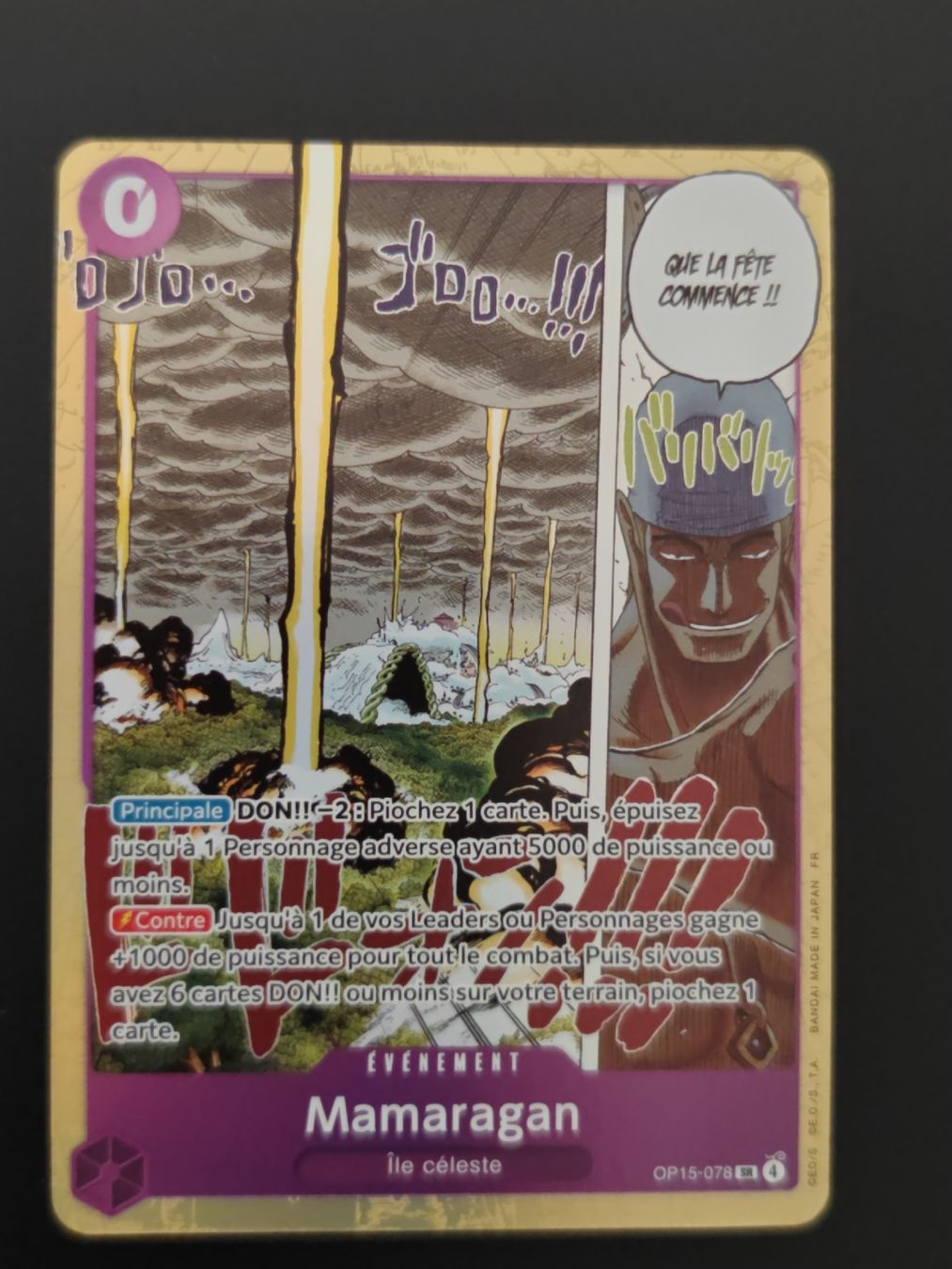 Sammelbilder & Trading cards: One Piece - Mamaragan OP15-078 Fr – Gebraucht aus Cormondreche von pajojo