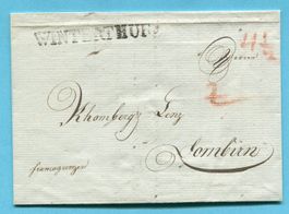 Faltbrief von Winterthur nach Dornbirn 1825 - franco Grenze