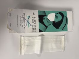 Einweg-Gesichtsmasken 100 Stk. Spitalbedarf AG