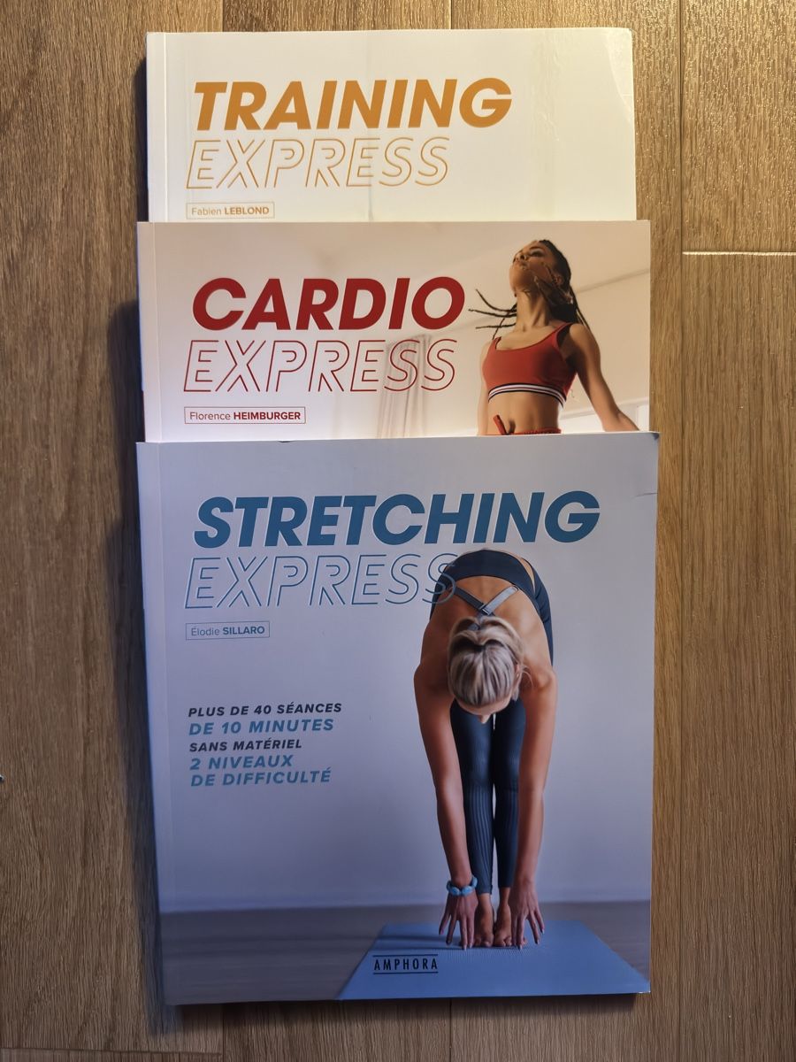 Libri: Stretching express + Training express + Cardio express – Nuovo (secondo la descrizione) da Yverdon-les-Bains venduto da nat_hk6v