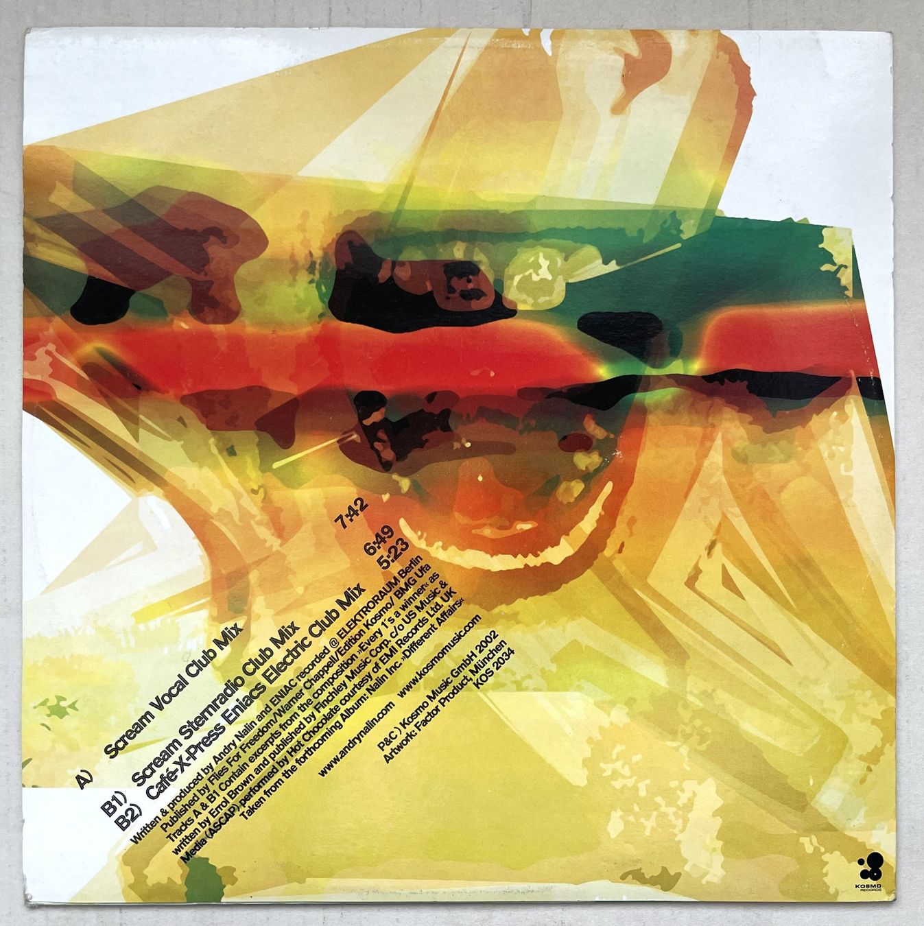Schallplatten: Nalin Inc. - Scream (Vinyl, Germany, 2002) – Gebraucht aus Oftringen von Vucki 1