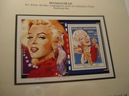 Madagaskar, Set Marylin Monroe, 5 Blocks + Satz **