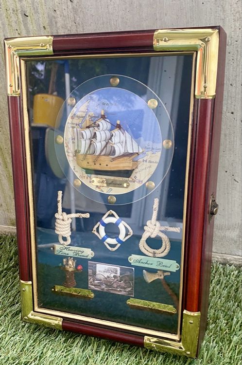 Schlüsselkasten Aus Holz, Vintage-Stil – 21x6x25 Cm, Mit 6 Haken, Für Wandmontage Oder Als Tisch-Deko
