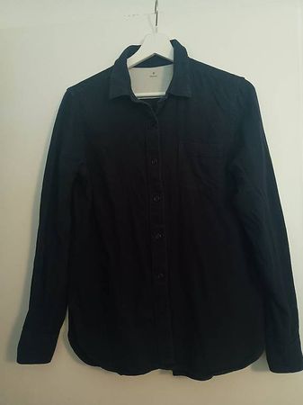 Dunkelblaues Baumwollhemd von  Muji  Grösse M