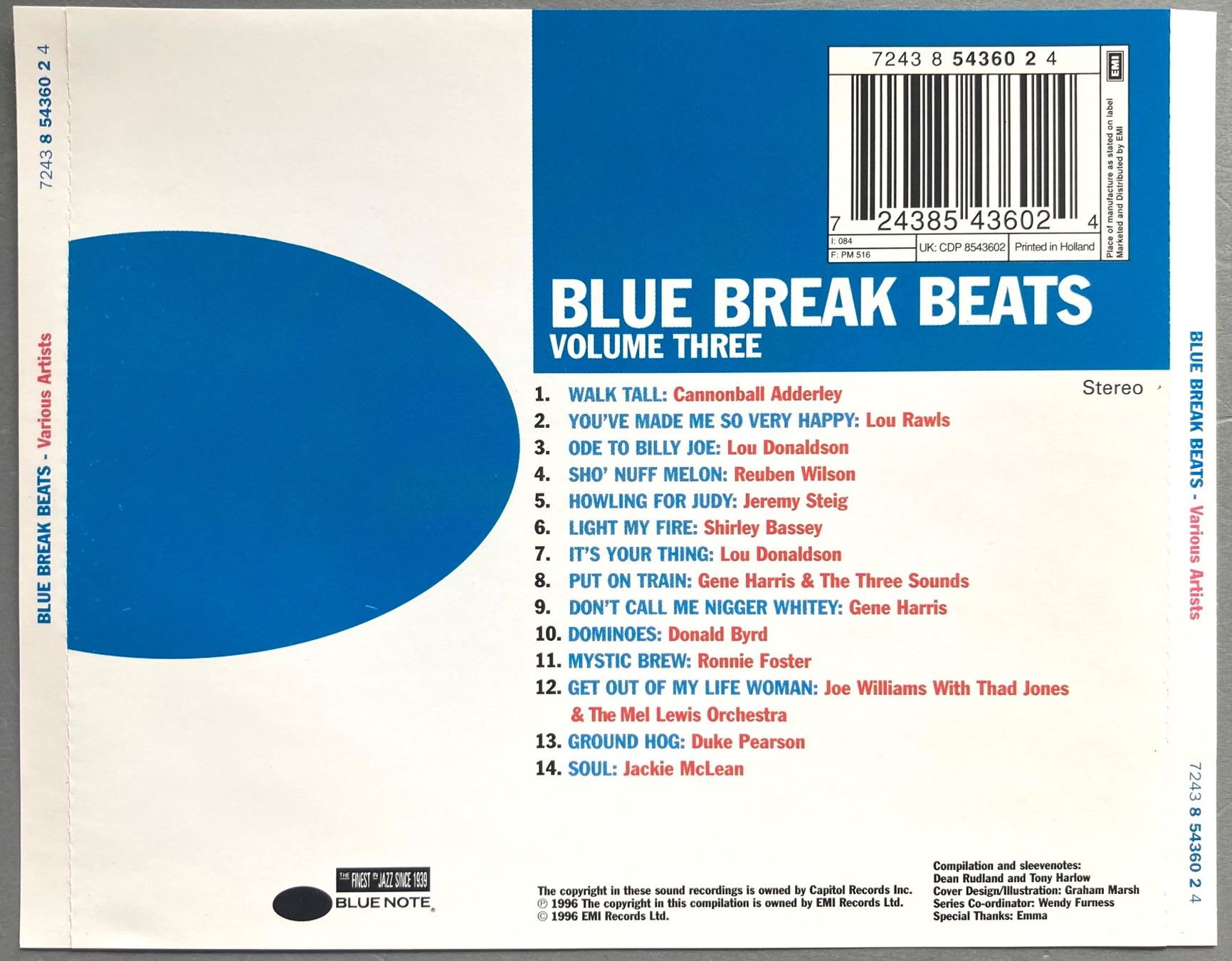 CDs: BLUE BREAK BEATS VOLUME THREE – Gebraucht aus Poliez-Pittet von Newtown-Records 1