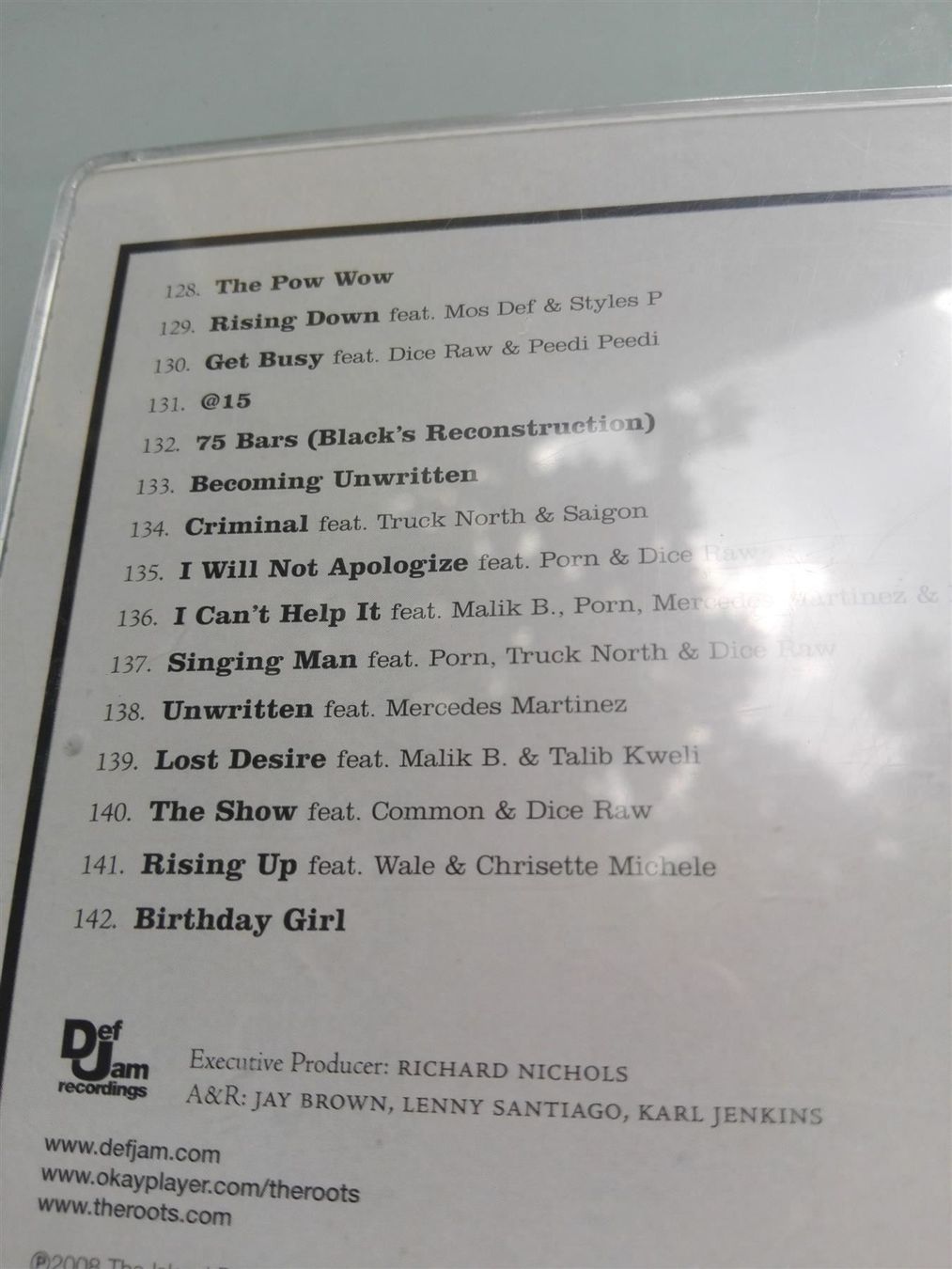CD: The Roots - The Rising Down                           ©'2008 – Usato da St.Gallen venduto da elk2022 3