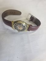 Swatch Automatik Skelett Herrenuhr braun Lederarmband guter 