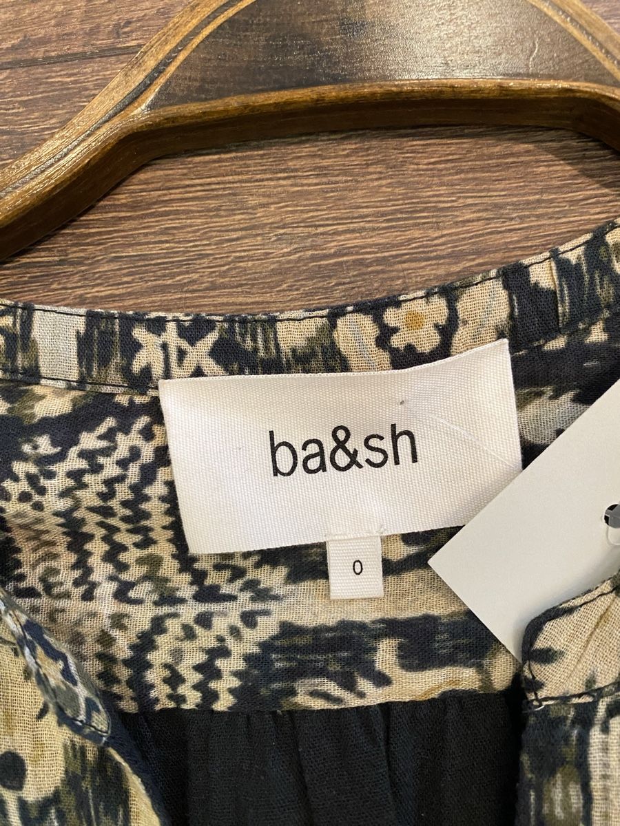 Ba&Sh Vestiti: Bash Baumwollkleid Flowerprint grün S neu – Nuovo e nell'imballaggio originale da Büron venduto da Coerner 4