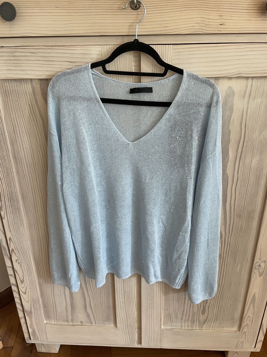 Maglioni & Felpe: Pullover MO&Co. hellblau, Glitzernde Pailletten, S, neu – Nuovo (secondo la descrizione) da Basel venduto da non_vn79
