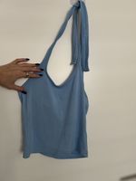 Damen Neckholder Top hellblau