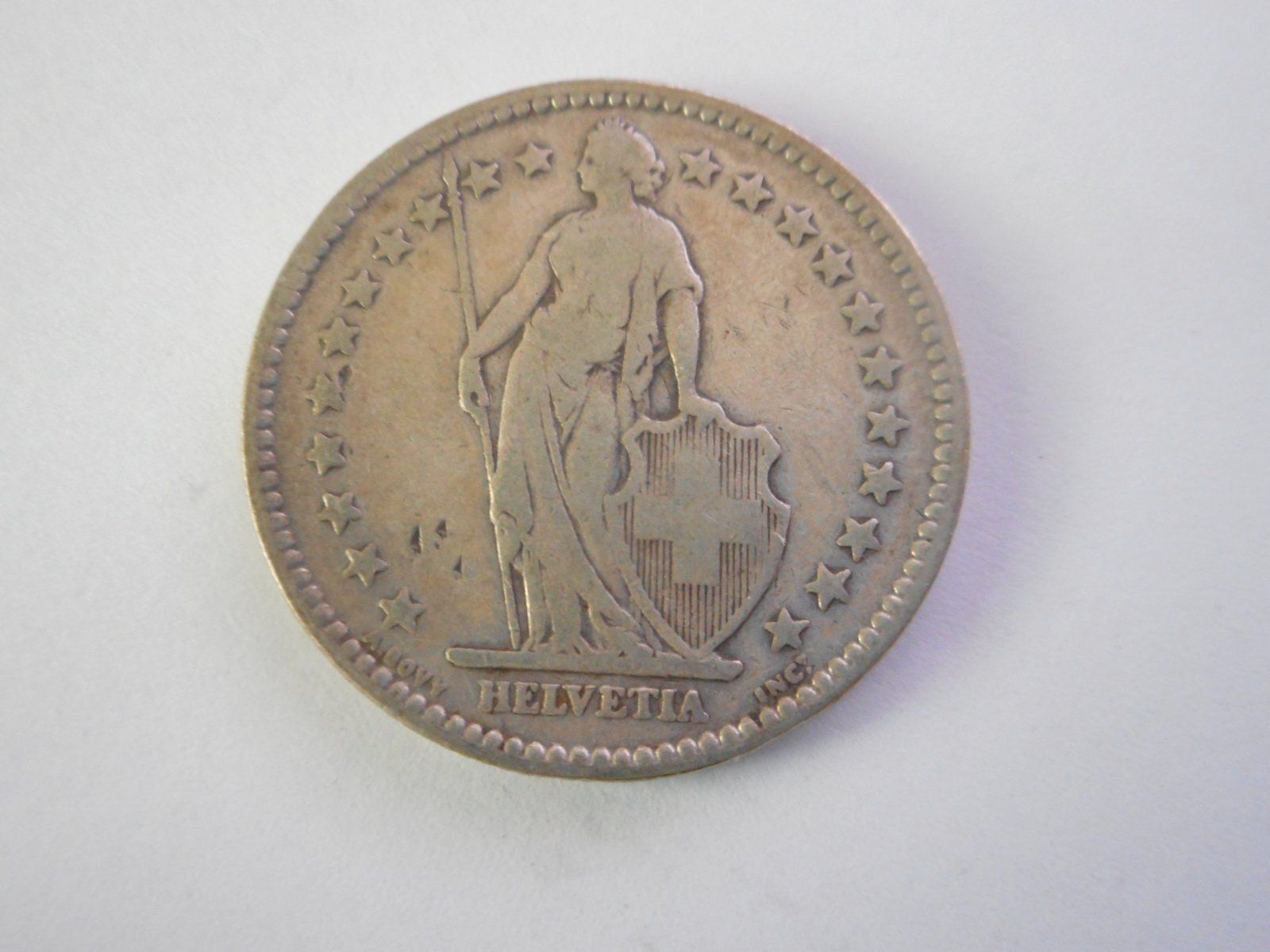 Toutes les monnaies: 2 Fr. 1886 silber  uralt – D'occasion à Kriegstetten par pizlad2010 2