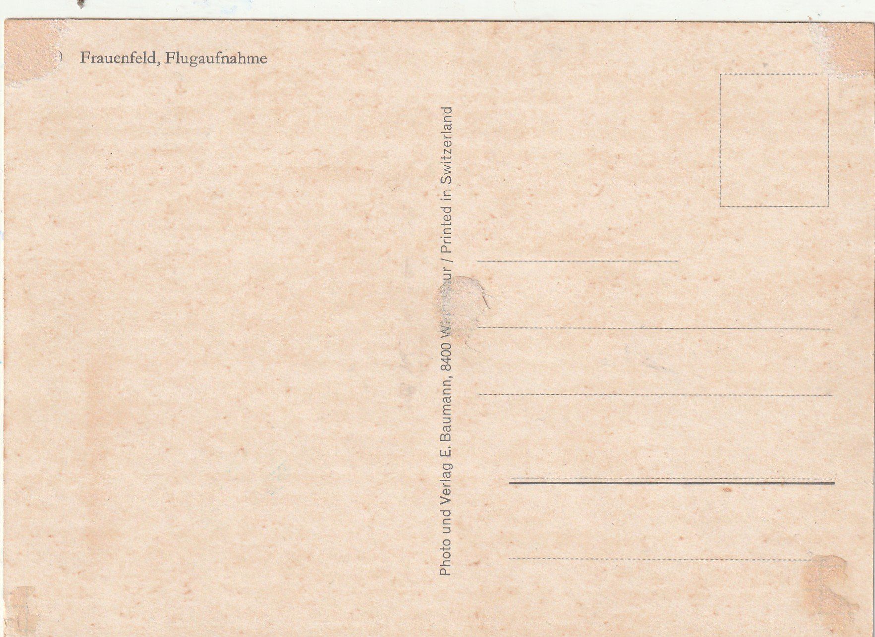Cartoline postali: Frauenfeld  Flugaufnahme – Usato da Lumbrein venduto da made02 1