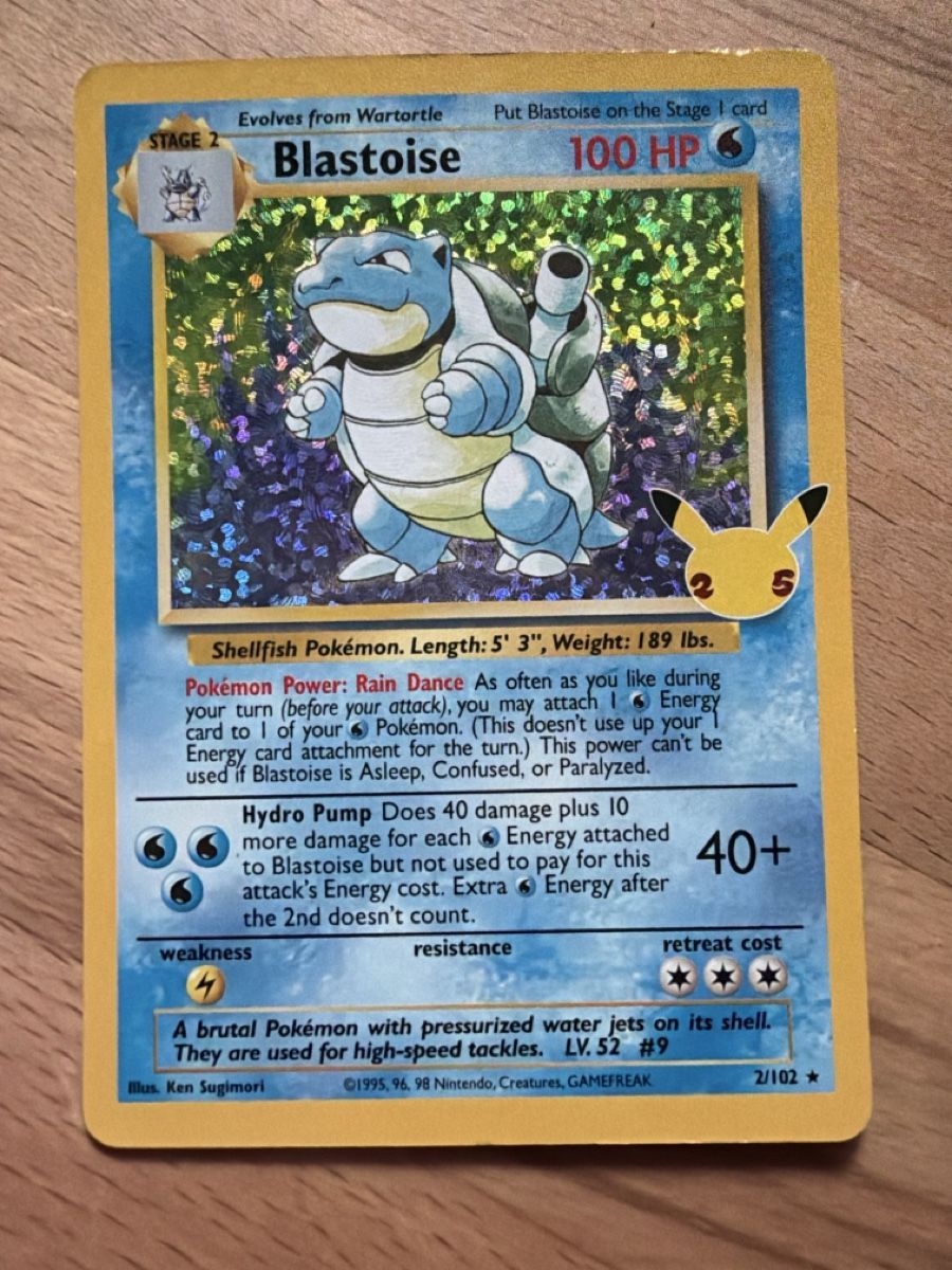 Pokémon Sammelbilder & Trading cards: Blastoise 2/102 EN – Gebraucht aus Conthey von Vswissplugs.com 1