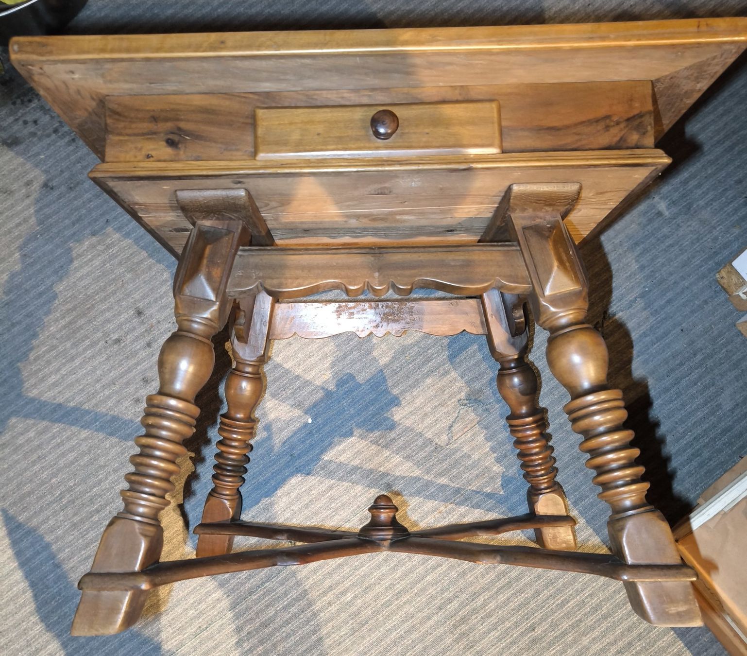 Tables: Antiker Tisch mit Schieferplatte ca. 1920 Ja. – D'occasion à Rorschacherberg par snOOpydOg11 8