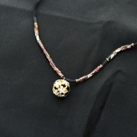 Murano Goldene Médaillon Halskette