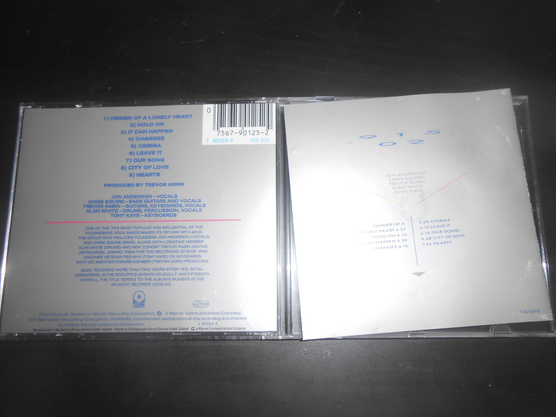 CD: Yes – 90125 / 1983 – Usato da Aarberg venduto da witchhunter01 1