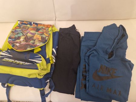 Zaino scuola Turtles + vestiti Nike e Brums