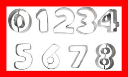 Ausstechform Ausstecher Zahlen Figures Guetzli Cookie Cutter