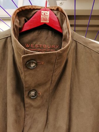 edle Herren Jacke 52 von Westbury Rehbraun neu