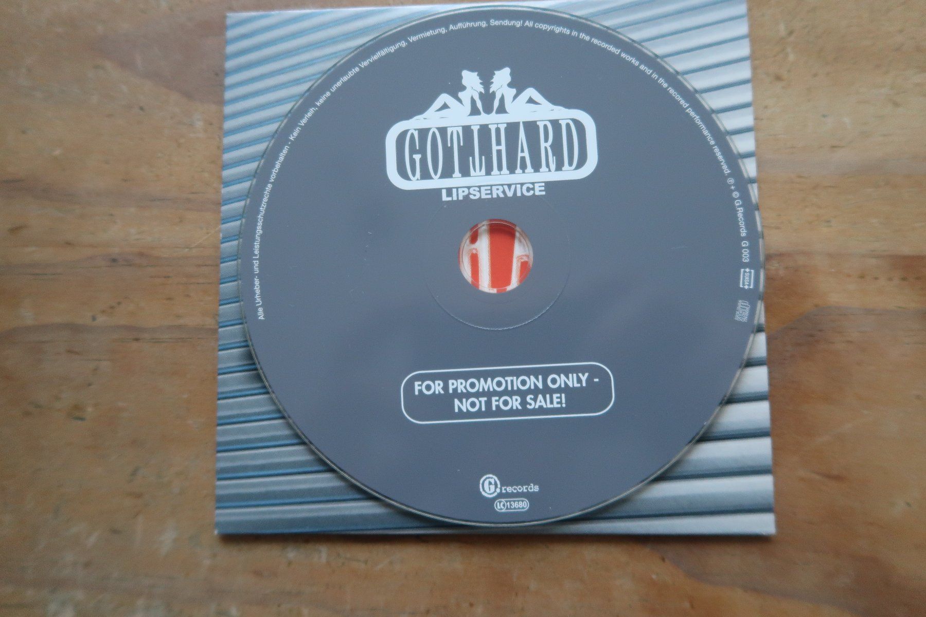 CD: GOTTHARD - LIPSERVICE - STEVE LEE - RARE PROMO CD – Usato da Basel venduto da Patiscat 4