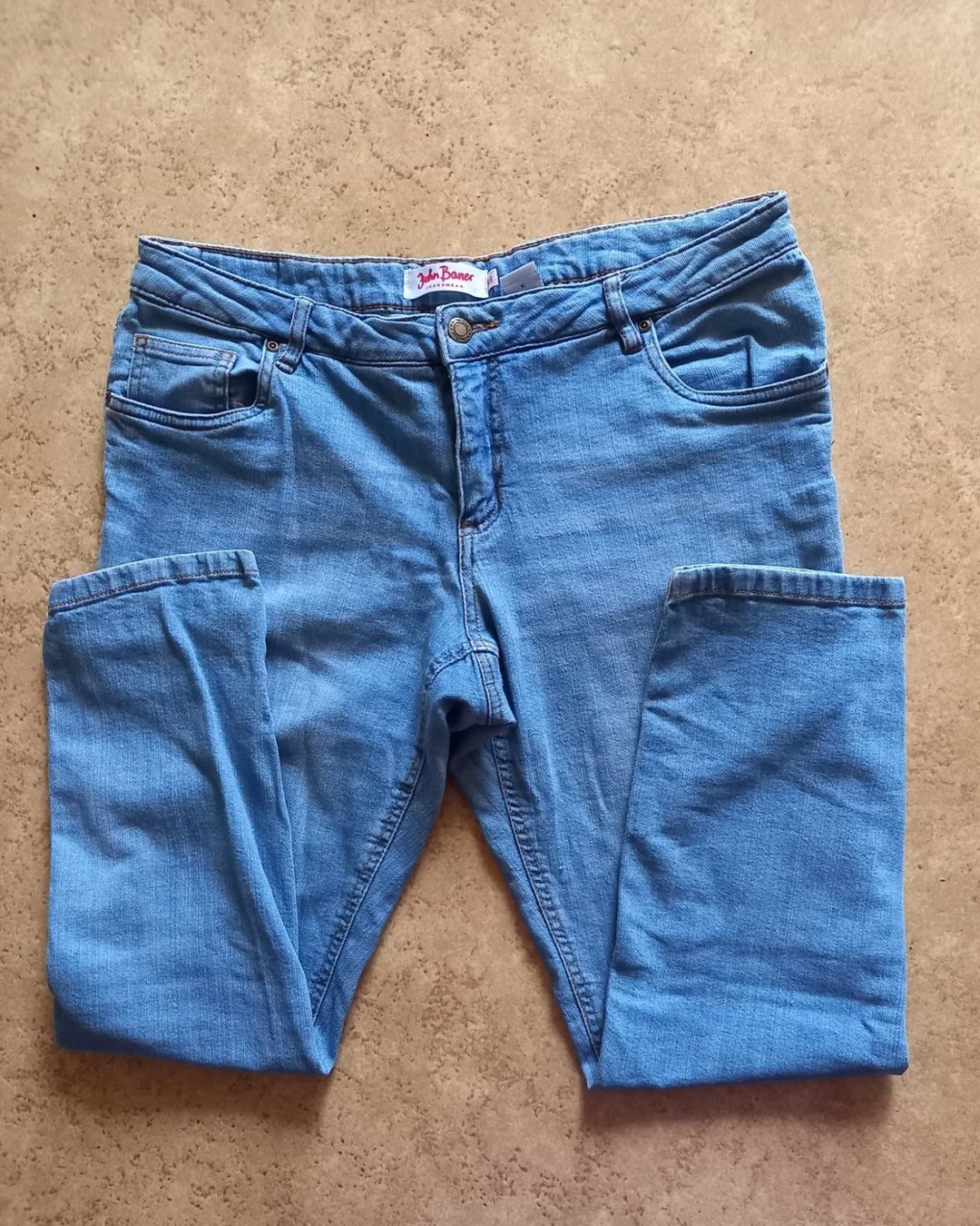 John Baner Jeans: Jeans Damen, Stretch hellblau G 46 John Baner, – Usato da Möhlin venduto da Simba4871 1