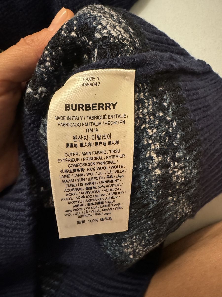 Burberry Maglioni & Felpe: BURBERRY WOLLPULLOVER  M NEU – Nuovo e nell'imballaggio originale da Bern venduto da Olenush 5