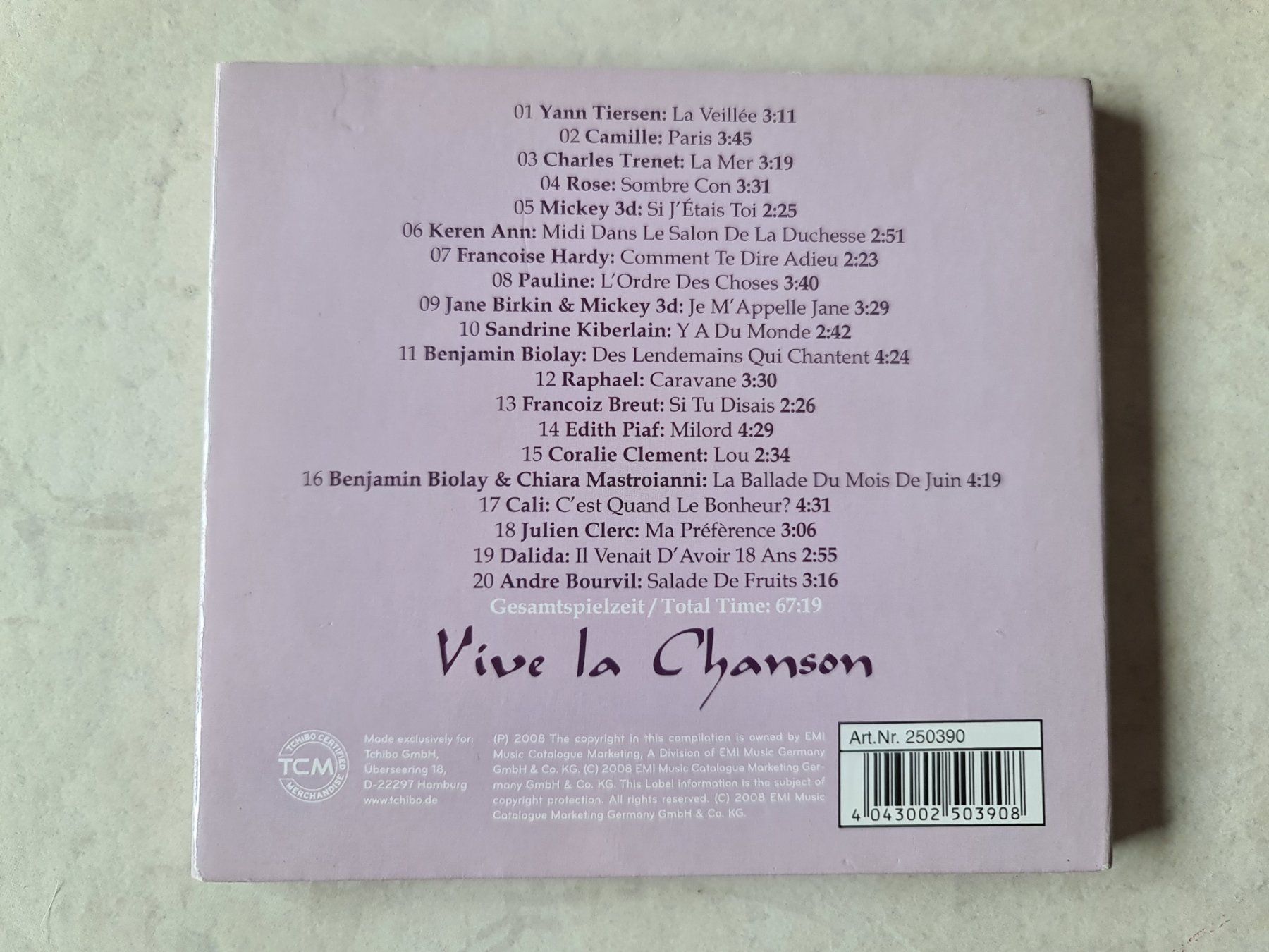 CDs: Vive la Chanson           *TOP* – D'occasion à Schneisingen par backstore24 1